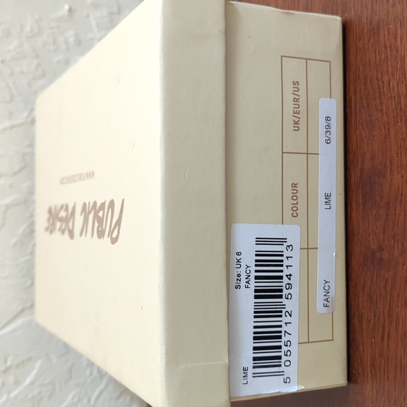 WORN ONCE Public Desire Green Diamante Studded Clear Pointed Toe Heels Size 8 - Picture 13 of 13